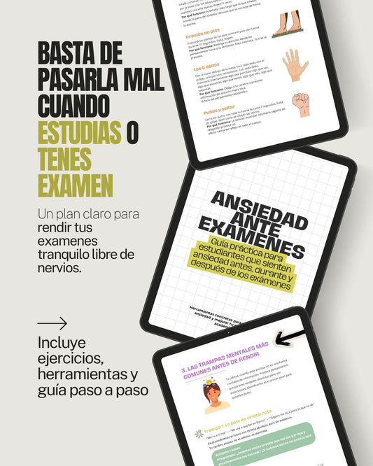 Ansiedad ante examenes: Guía práctica para rendir sin bloquearte, antes, durante y después de cada examen