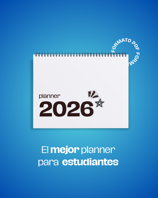 Planner MENSUAL 2026 Estudiantes: Planifica mes a mes tu año académico y más 📅