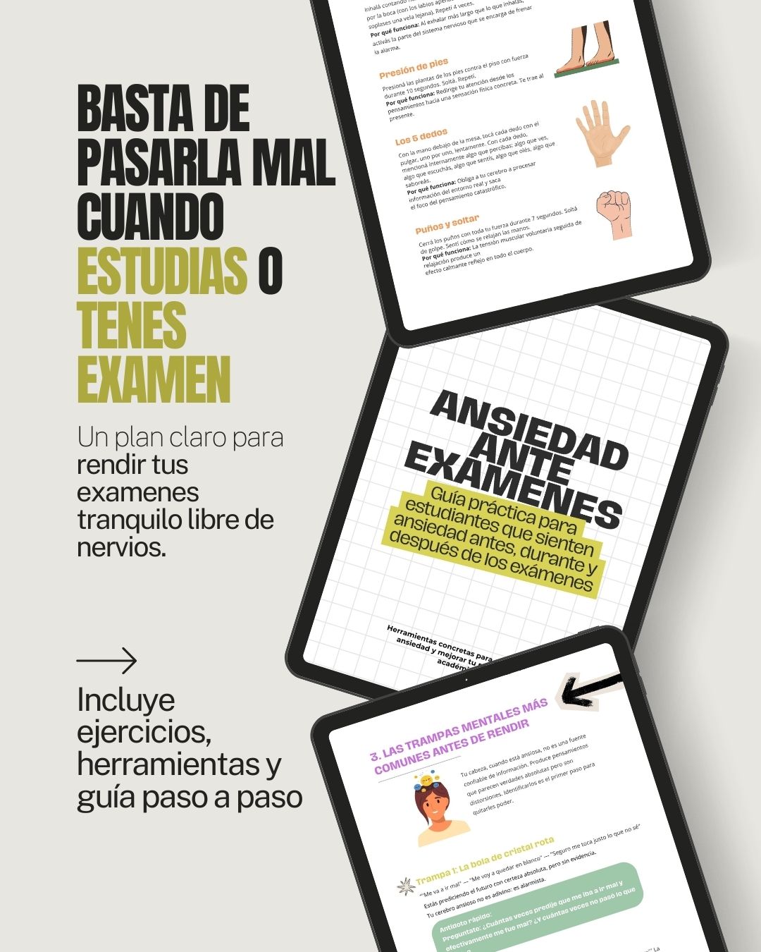 Ansiedad ante examenes: Guía práctica para rendir sin bloquearte, antes, durante y después de cada examen