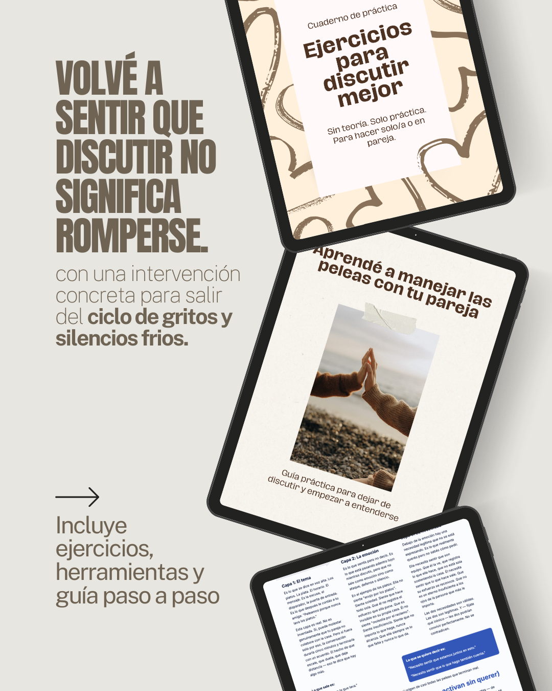 Cómo discutir sin destruir la relación + Cuaderno práctico de ejercicios