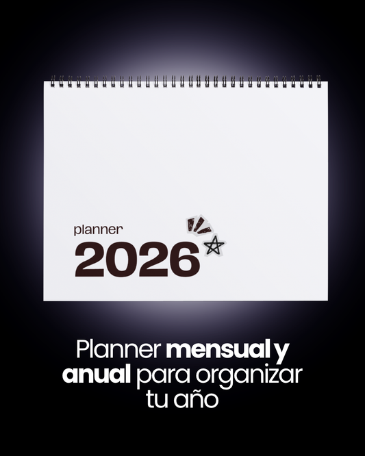 Planner MENSUAL 2026 Estudiantes: Planifica mes a mes tu año académico y más  📅