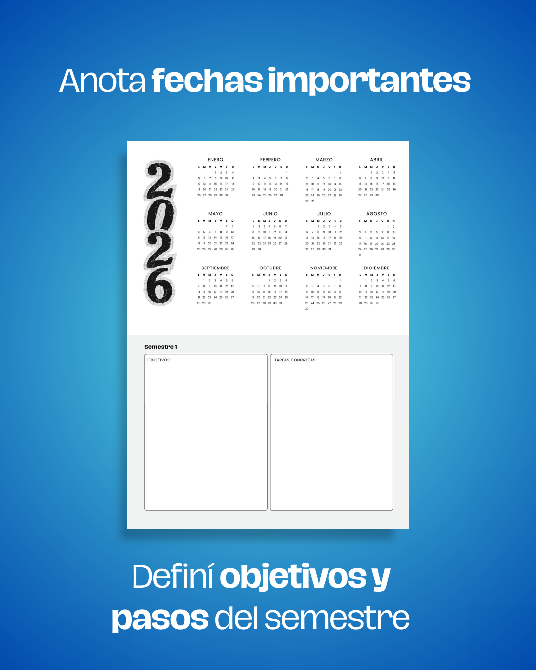 Planner 2026 Estudiantes