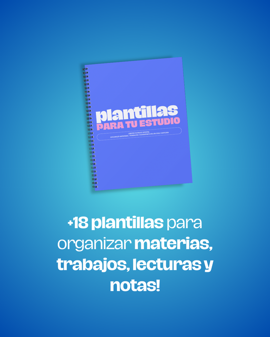 Plantillas para un estudio eficiente
