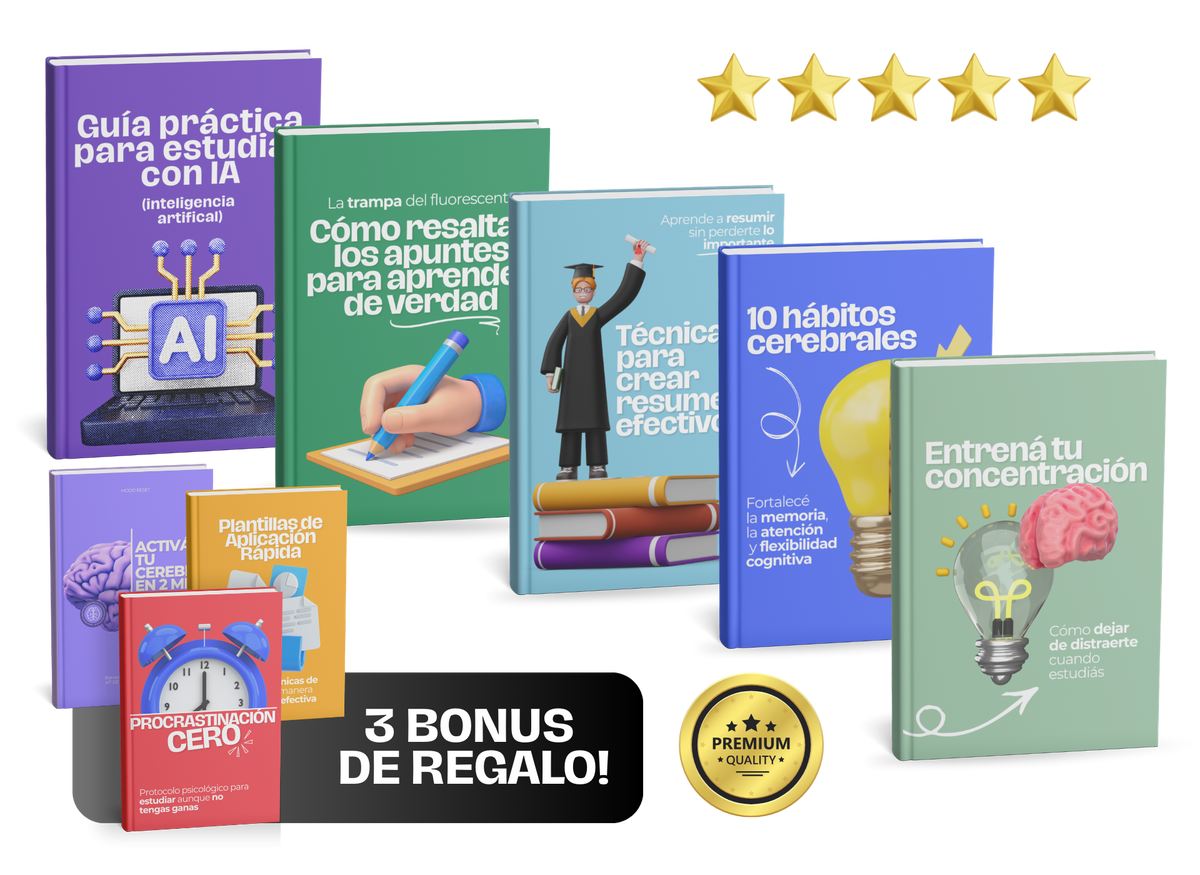 Estudiá mejor, concentrate más y llega al examen sin ansiedad